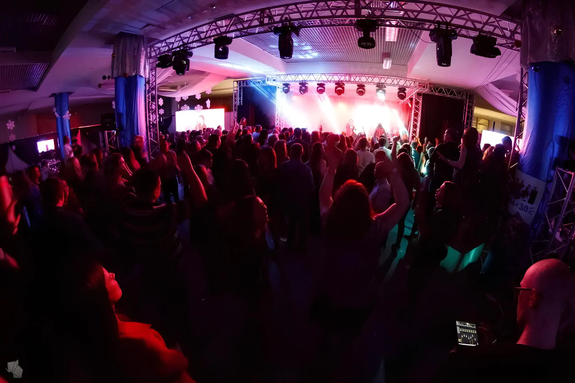 People dancing at a concert