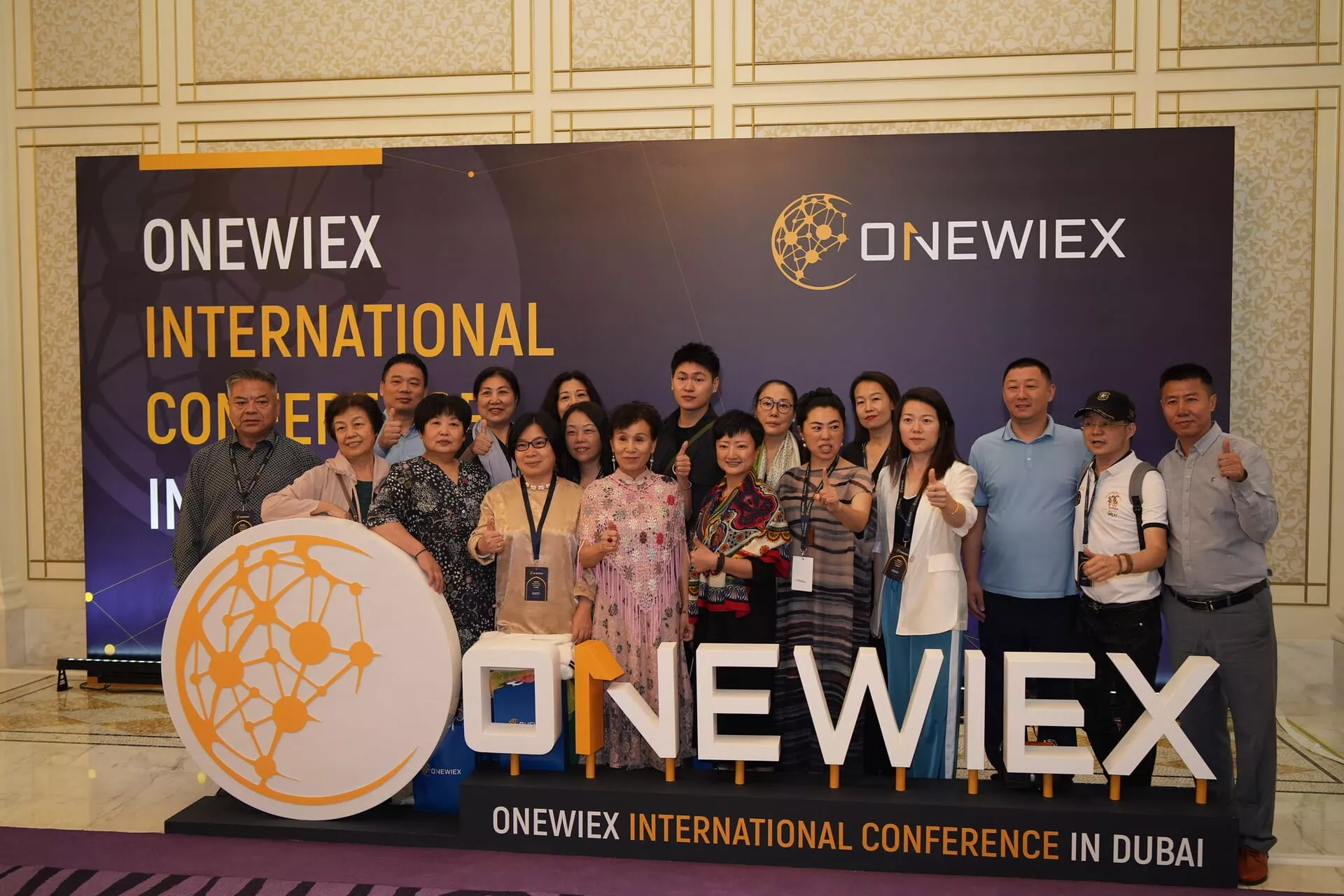 A group of people from different countries