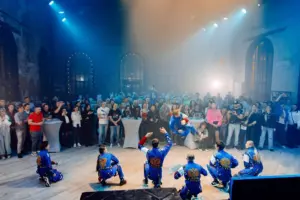 Dance group performance