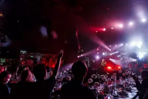 A lively concert scene