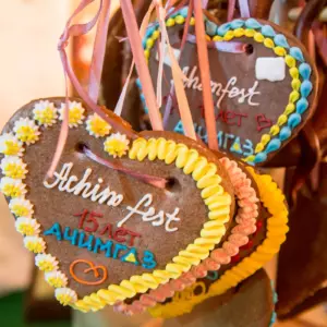 Painted gingerbread cookies