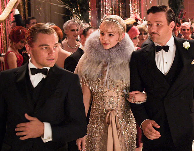 A shot from the movie The Great Gatsby with Leonardo DiCaprio The Great Gatsby