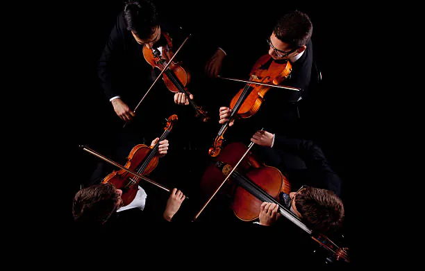 Men play stringed instruments