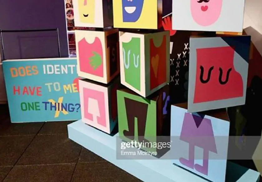 Colorful, abstract blocks