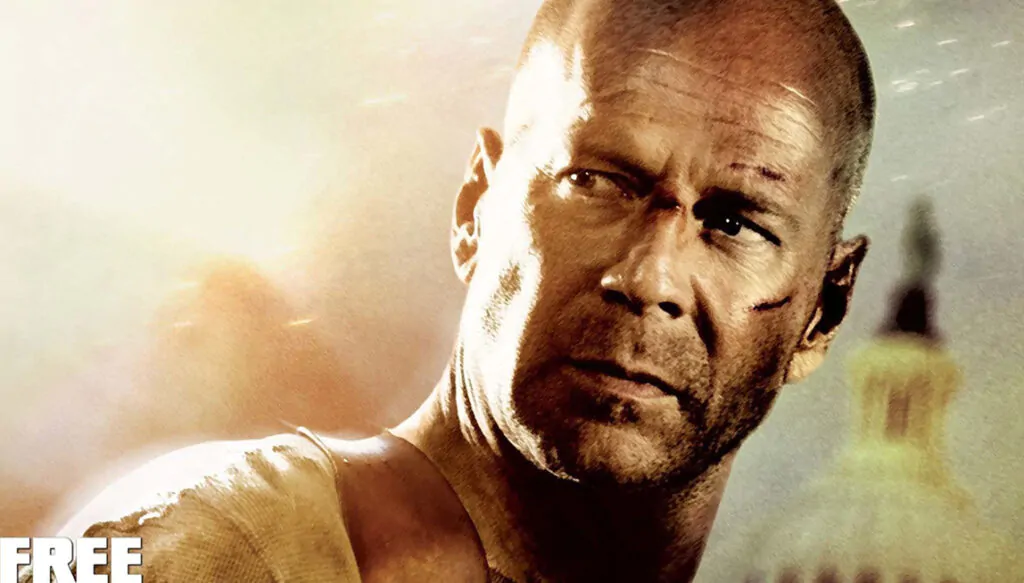Classic action movie poster of “Die Hard” Die Hard movie poster
