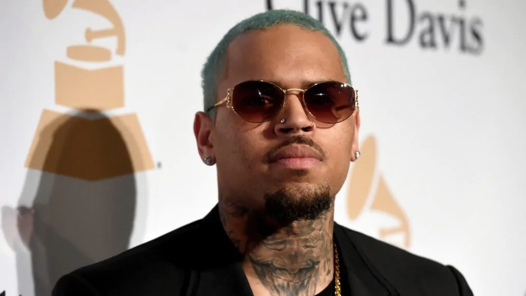 Chris Brown on the red carpet Singer Chris Brown on the red carpet