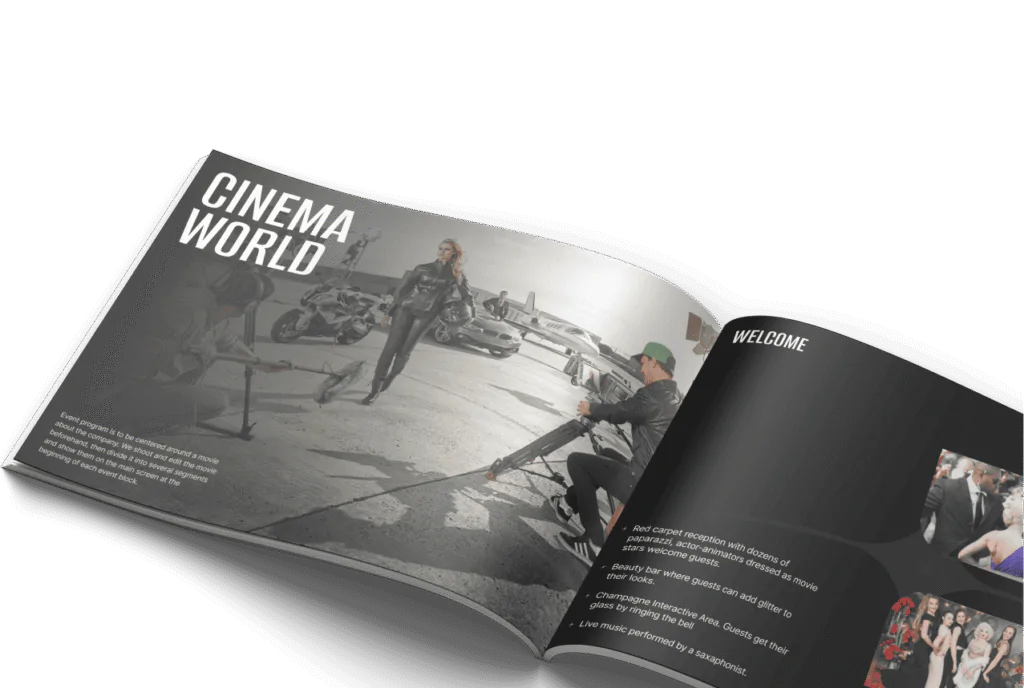 Presentation event of Cinema World Photo of Cinema World presentation